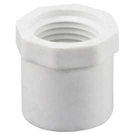 GENOVA 300 Series 34275 Pipe Reducing Bushing, 3/4 in Spigot x 1/2 in FIP, White
