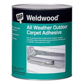 WELDWOOD 00442 Carpet Adhesive, Tan, 1 qt Pail