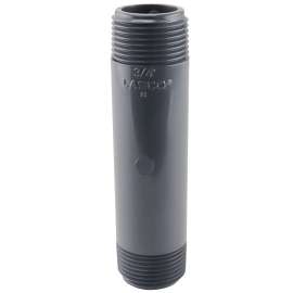 GENOVA 300 Series 384040D Pipe Nipple, 3/4 in MIP, 4 in L, Gray