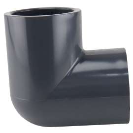 GENOVA 300 Series 307148 Pipe Elbow, 1-1/4 in Slip, 90 deg, Gray