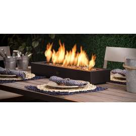 Seasonal Trends 51395 Umbrella Hole Fire Bowl, 28 in OAH, Rectangle, Steel