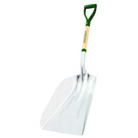 Landscapers Select PALY-14-OR Scoop, 27 in L Blade, Aluminum Blade, Wood Handle, D-Shaped Handle