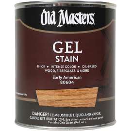 Old Masters 80604 Gel Stain, Early American, Liquid, 1 qt, Can