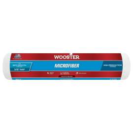 WOOSTER R523-14 Paint Roller Cover, 3/8 in Thick Nap, 14 in L, Microfiber Cover