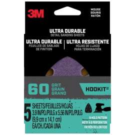 3M COLORmaxx 27381 Polishing Pad, 3 in L, 3 in W, Medium, 60 Grit, Aluminum Oxide Abrasive, Cloth Backing