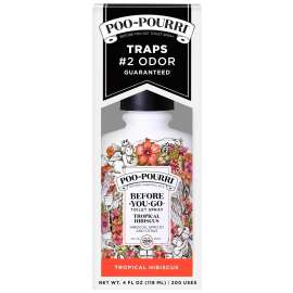 POO-POURRI Before-You-Go TH004CB Air Freshener Spray, 4 oz, Tropical Hibiscus