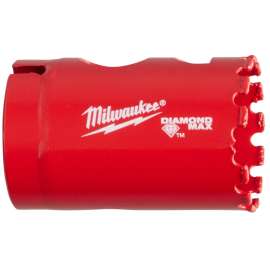 Milwaukee Diamond Plus 49-56-5625 Hole Saw, 1-3/8 in Dia, 1-1/2 in D Cutting, 5/8-18 Arbor, 4 TPI