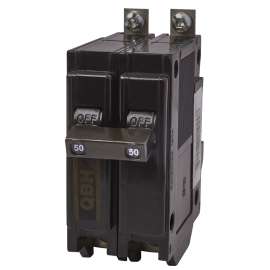 EATON QBH250 Replacement Classic Circuit Breaker, Type QBH, 50 A, 2 -Pole, 120/240 VAC