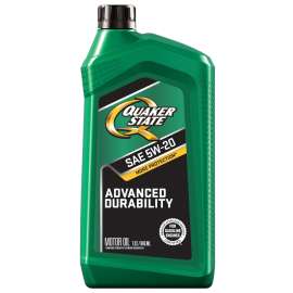 Quaker State Advanced Durability 550035082 Motor Oil, 5W-20, 1 qt Bottle
