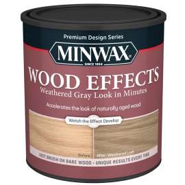 Minwax Design Series 402140000 Wood Effects Stain, Weathered Gray, 1 qt