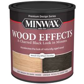 Minwax Design Series 404140000 Wood Effects Stain, Charred Black, 1 qt