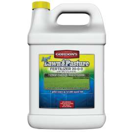 Gordon's 7471072 Lawn and Pasture Fertilizer with Micronutrient, 1 gal, Liquid, 20-0-0 N-P-K Ratio