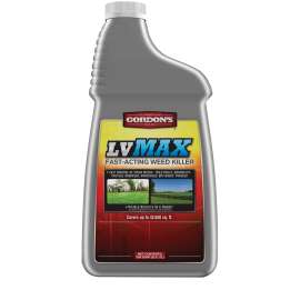 Gordon's LV MAX 8831112 Fast-Acting Weed Killer, Liquid, Pump-Up Sprayer, Tow-Behind Sprayer Application, 1 qt