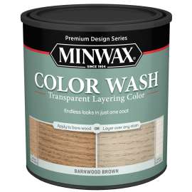 Minwax 401140000 Interior Wood Stain, Barnwood Brown, Liquid, 1 qt