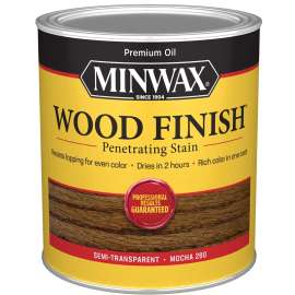 Minwax 700194444 Interior Wood Stain, Mocha, Liquid, 1 qt