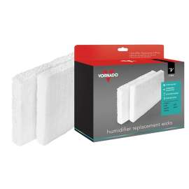 VORNADO MD1-0034 Humidifier Wick, 7.2 in L, 9-1/2 in W, Antimicrobial Filter Media, White