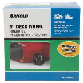 MTD 490-325-0024 Deck Wheel, For: Riding Lawn Mowers, Lawn Tractors, Zero-Turn Mowers with 42, 46, 50, 54 in Decks