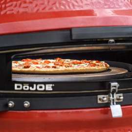 Kamado Joe DoJOE BJ-DJ Pizza Oven Attachment, Cast Aluminum/Ceramic, Black, For: Kamado Joe Big Joe Grill