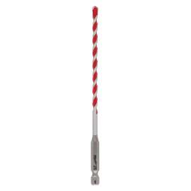 Milwaukee SHOCKWAVE 48-20-9006 Drill Bit, 3/16 in Dia, 6 in OAL, Wide Flute, 1/4 in Dia Shank, Hex Shank