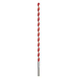 Milwaukee 48-20-9022 Drill Bit, 3/8 in Dia, 12 in OAL, Wide Flute, 3/8 in Dia Shank, 3-Flat Shank