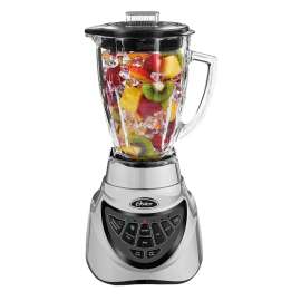 Oster Pro 500 Series BLSTTA-C00-026 Blender, 47.3 oz Bowl, 900 W, 7-Speed, Stainless Steel, Gray, Glass Bowl