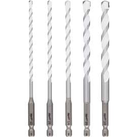 Milwaukee SHOCKWAVE 48-20-8898 Drill Bit Set, Multi-Material, 5-Piece, Carbide