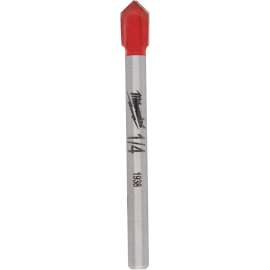 Milwaukee 48-20-8982 Drill Bit, 1/4 in Dia, 2-1/4 in OAL, 5/32 in Dia Shank, Round Shank