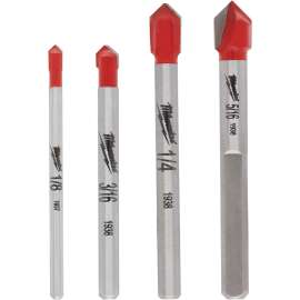 Milwaukee 48-20-8988 Drill Bit Set, 4-Piece, Carbide
