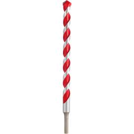 Milwaukee 48-20-9046 Drill Bit, 3/4 in Dia, 12 in OAL, Wide Flute, 3/8 in Dia Shank, 3-Flat Shank