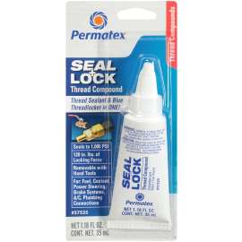 Permatex 57535 Seal and Lock Thread Compound, 1.18 fl-oz, Liquid, Dark Violet
