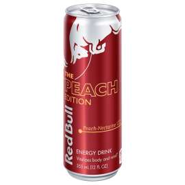 Red Bull 611269283105 Energy Drink, Peach Flavor, 12 oz Can