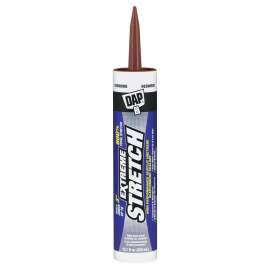 DAP EXTREME STRETCH 7079818707 Premium Elastomeric Sealant, Redwood, 24 hr Curing, 40 to 100 deg F, 10.1 fl-oz Cartridge