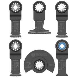 Bosch Starlock OSL006 Oscillating Blade Set, 1-1/4, 2-1/2, 3-1/2 in, Carbide/HCS