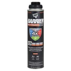 DAP Barrier 7565012532 Multi-Project Foam Sealant, Orange, 4 hr Functional Cure, 20 to 120 deg F, 23 oz Aerosol Can