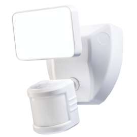 Heath Zenith HZconnect Series HW-9301-WH Wired Security Motion Light, 120 V, 1-Lamp, LED Lamp, Bright White Light