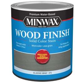 Minwax 108210000 Interior Wood Stain, Solid Stain, Classic Gray, Liquid, 32 fl-oz