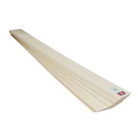 MIDWEST PRODUCTS 5004 Basswood Sheet, 36 in L, 4 in W, 1/8 in Thick