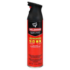 DAP Weldwood 7079800120 Contact Cement Spray Adhesive, Solvent, Clear, 24 hr Curing, 14 oz Aerosol Can