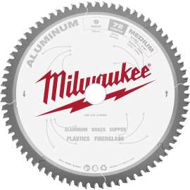 Milwaukee 48-40-4355 Circular Saw Blade, 9 in Dia, 1 in Arbor, 72-Teeth, Carbide Cutting Edge