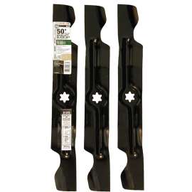 ARNOLD 490-110-M126 High-Lift Blade Set, 17-1/4 in L, For: 50 in Zero Turn Garden Tractors