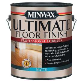 Minwax 131040000 Ultimate Floor Finish, Matte, Liquid, 1 gal