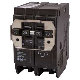 EATON DNPL220220 Circuit Breaker, Quad Type DNPL, 20 A, 4 -Pole, 120/240 VAC
