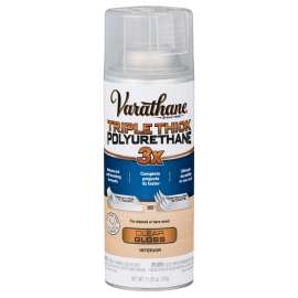VARATHANE 318292 Triple Thick Polyurethane, Gloss, Liquid, Clear, 11.25 oz, Aerosol Can