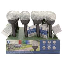 Boston Harbor Light Stake, Ni-Mh Battery, 1-Lamp, LED Lamp, Stainless Steel Glass Fixture, Battery Included: Yes