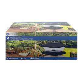 Boston Harbor Solar Fence Postcap, Ni-Mh Battery, AA Battery, 1-Lamp, Plastic Fixture, Black