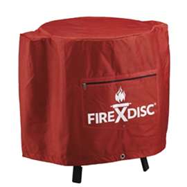 FIREDISC TCGFDCR Universal Grill Cover, 24 in W, 22 in D, 24 in H, 1680D Oxford, Fireman Red
