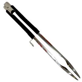 FIREDISC TCGTONG Ultimate Gripping Weapon, 2 in W Blade, Stainless Steel Blade, Rubber Handle, Extra-Long Handle