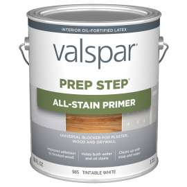 Valspar Prep Step 985 Series 044.0000985.007 All-Stain Primer, Tintable White, 1 gal