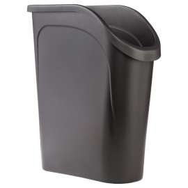 Rubbermaid 2097067 Under Counter Waste Basket, 6 gal Capacity, Resin, Black