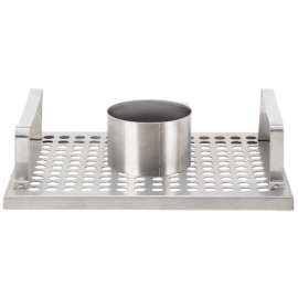 Omaha BBQ-22760 Chicken Roaster, 8-3/4 in L, Stainless Steel, Stainless Steel, Build-in Handle